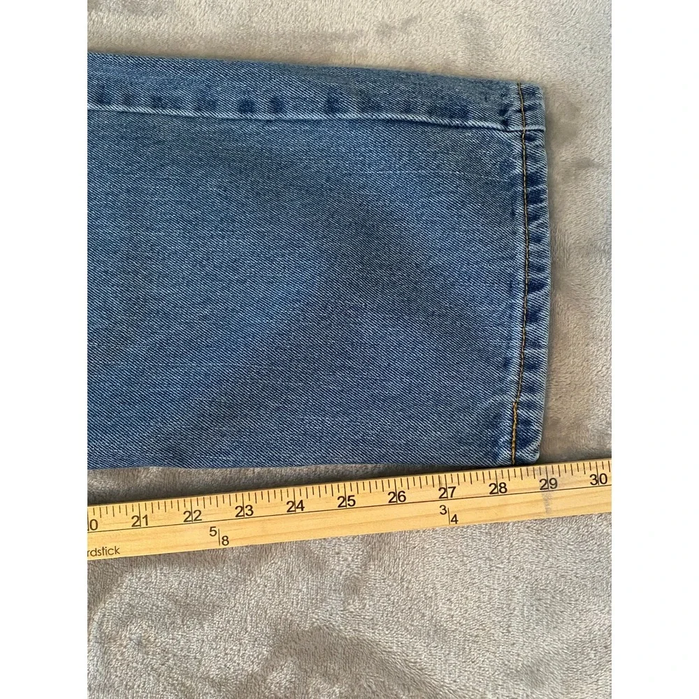 Levi's Jeans Men 36x30‎ Faded Blue 505 Regular Fit Cotton Denim Workwear Casual